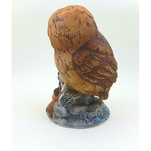 Andrea by Sadek Baby Owl Porcelain Bisque Figurine - Picture 5 of 9